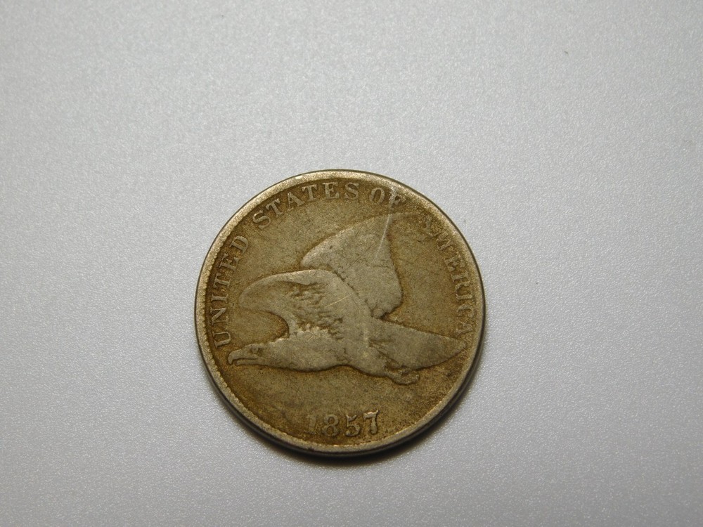 US COINS PENNY 1857 FLYING EAGLE CENT