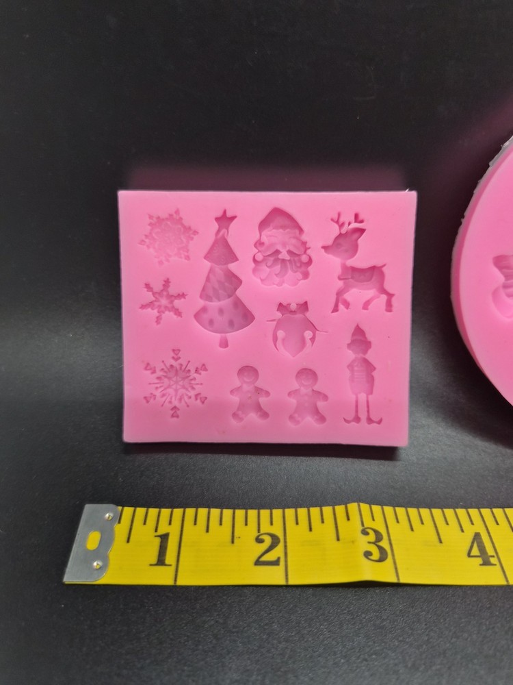 Winter Christmas Pink Silicone Mold Set