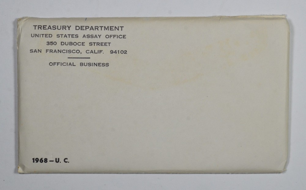 1968 US Mint Set Envelope Only - No Coins