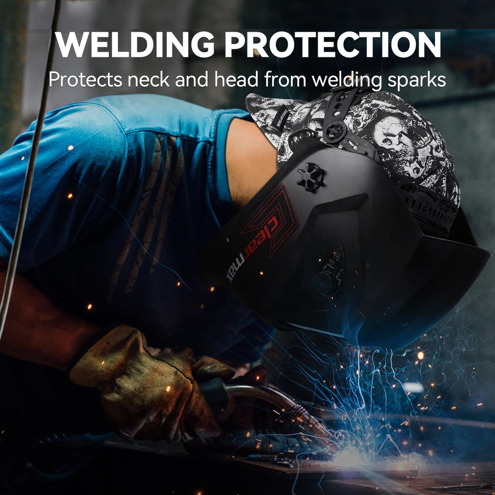 Reversible Welding Cap, 8 Panel Protective Cap, 10 oz Fireproof Cotton Comforts