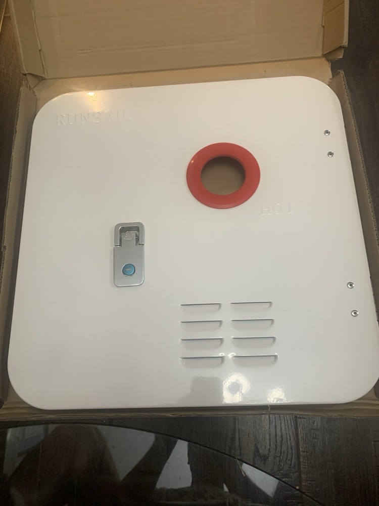 RUNSAIL® RV Tankless Water Heater Door,18 x 18 Inches White Door Kit