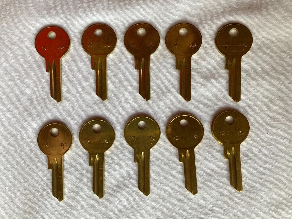 (10) USL Y6 Blank Key For Yale, 10 Pack