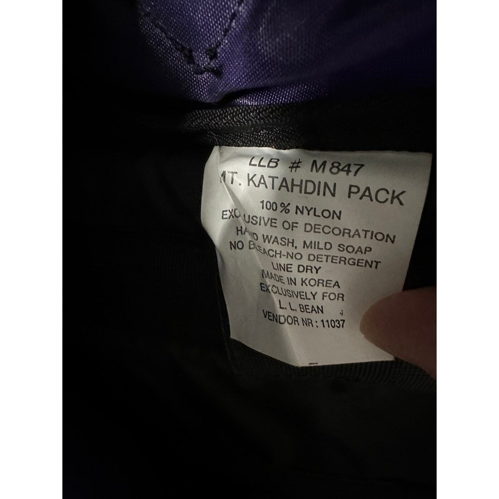 Vintage LL Bean MT Katahdin Pack Backpack M847