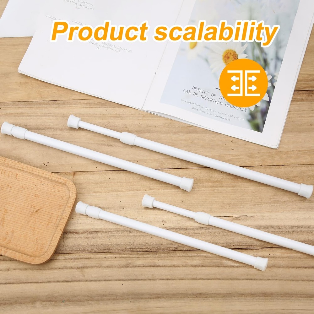 4pcs Window Security Bars, 11.8-17.72 Inch Adjustable Sliding Door Security...