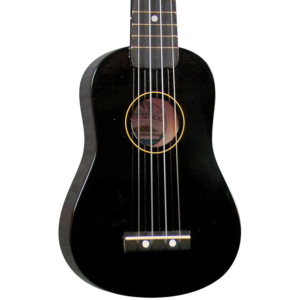 Diamond Head DU-10 Soprano Ukulele Black Black Fingerboard