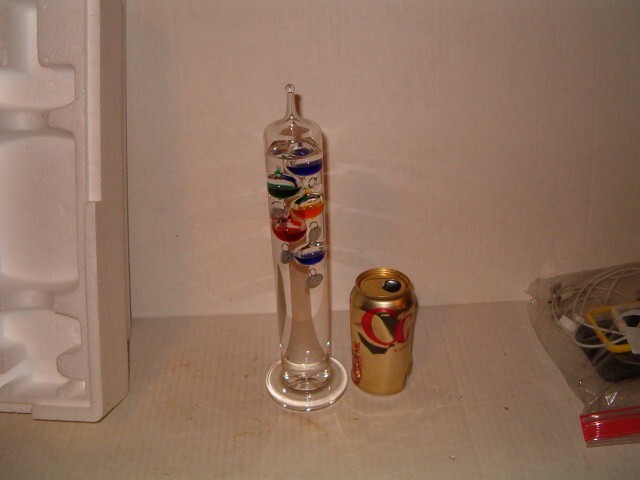 13" Tall Galileo Liquid Thermometer