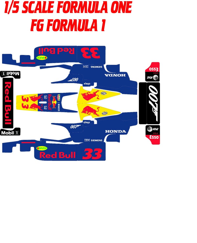 FG FORMULA ONE 1X5 SCALE CUSTOM THEME WRAP KIT