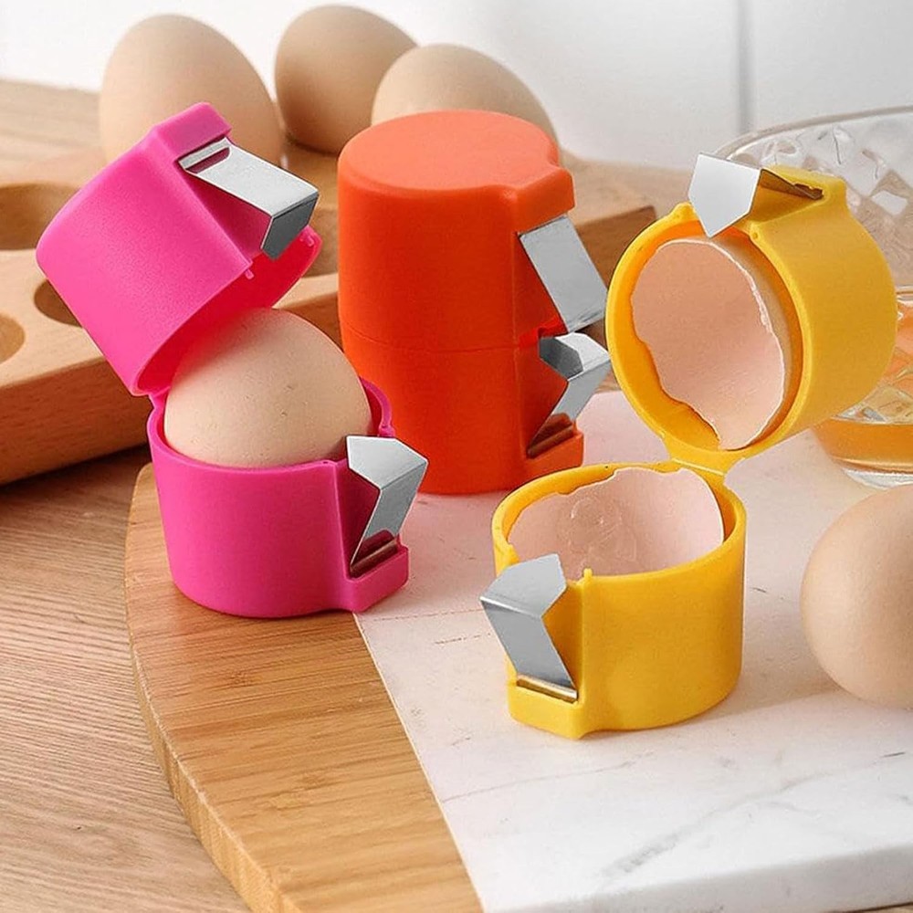 3Pcs Egg Shell Opener, Hard Boiled Egg Peeler Tool for Eggs, Egg Shell Opener