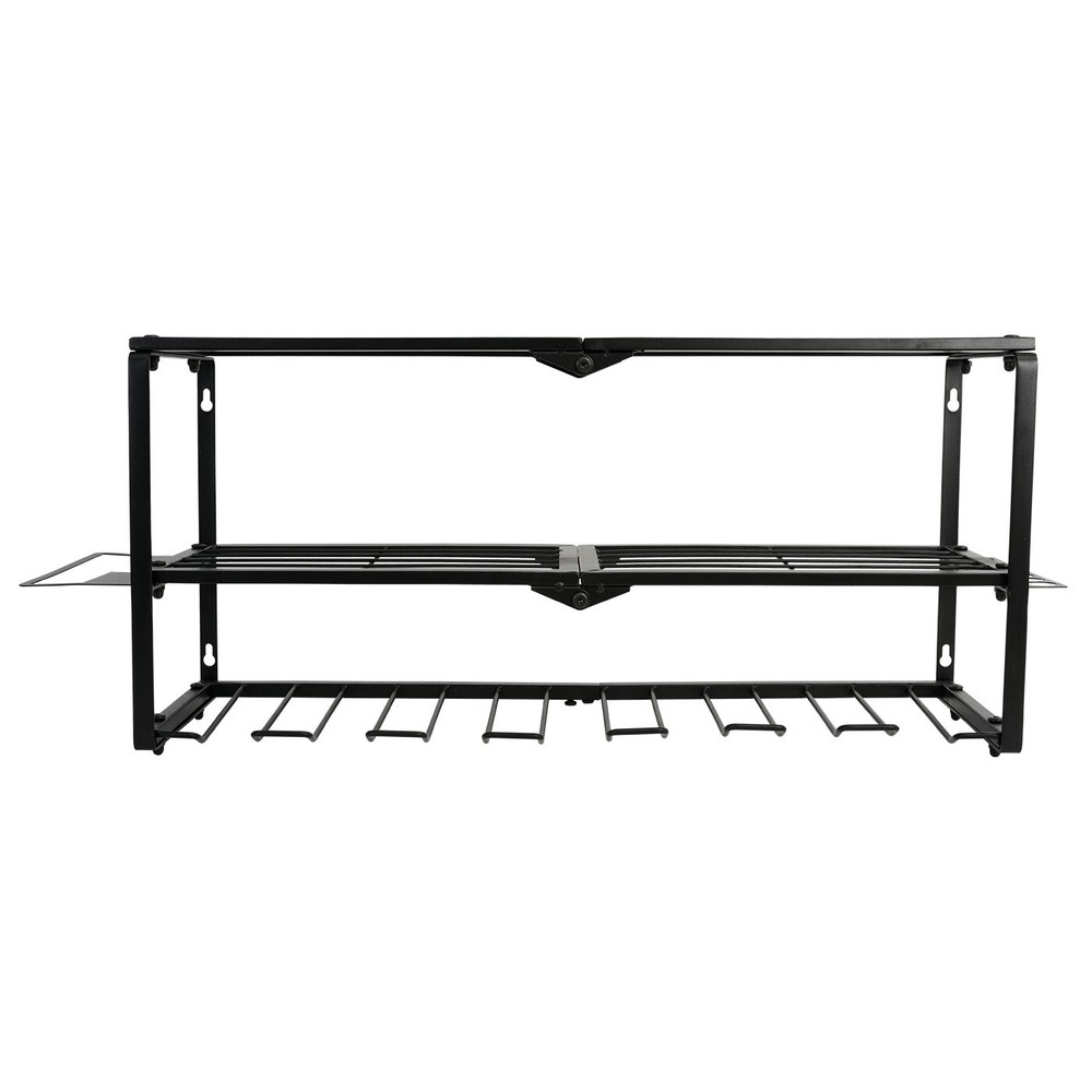 Power Tool Organizer Wall Mount 200Lbs Load 3 Layers Storage Rack 8 Drill Holder
