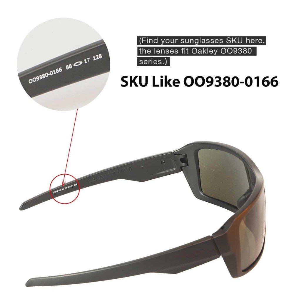Walleva Replacement Lenses For Oakley Double Edge Sunglasses - Multiple Options