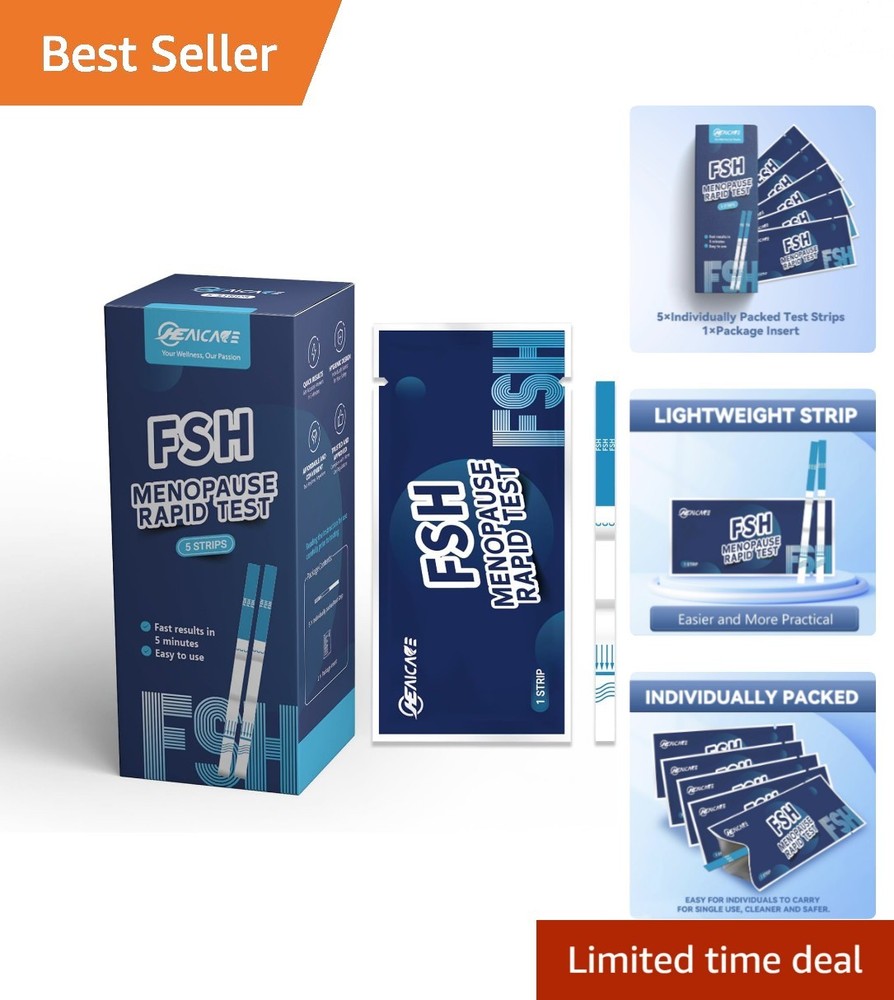 FSH Menopause Rapid  Strips - Accurate Home Testing, 5 Tests Included