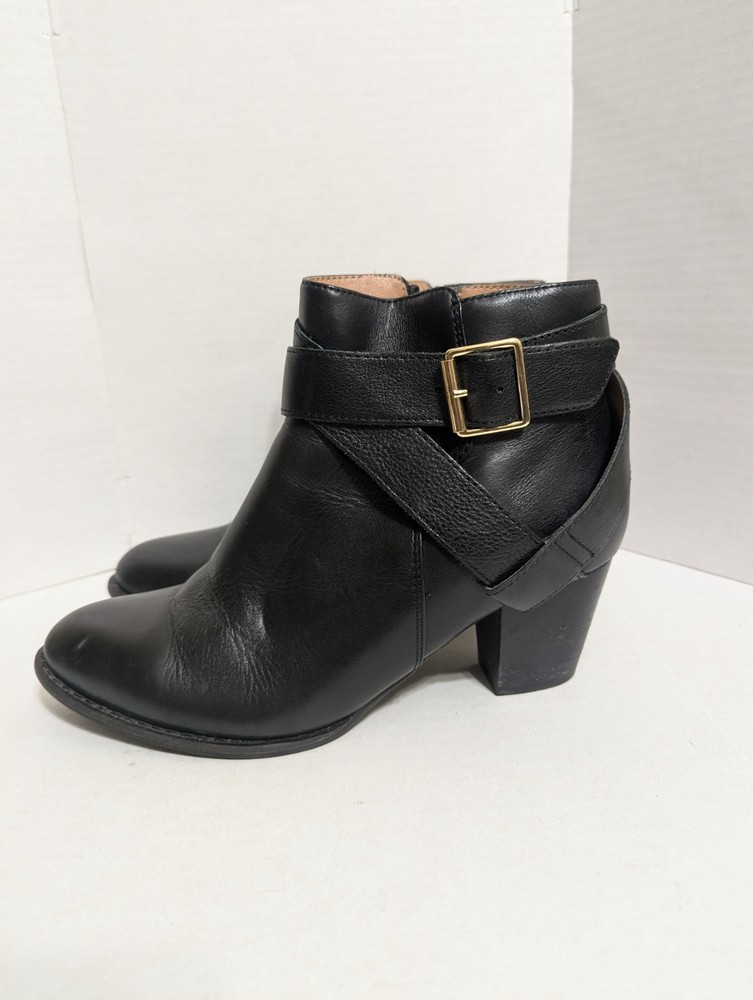 Vionic Women's Size 7 Trinity Side Zip Heel Ankle Boots,