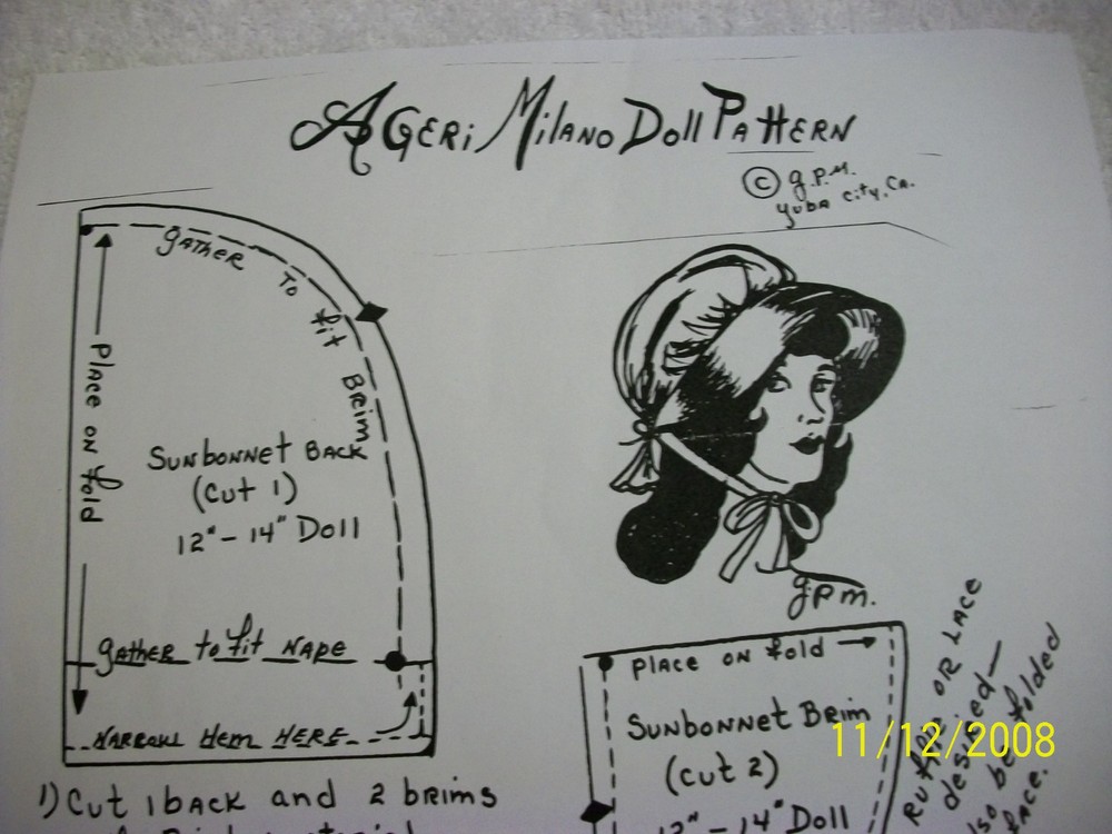 4 GERI MILANO HAT PATTERNS