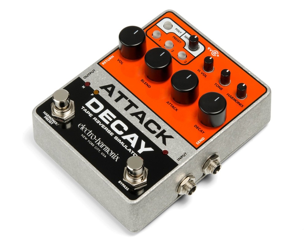 Electro-Harmonix Attack Decay Tape Reverse Simulator and Volume Envelope Pedal