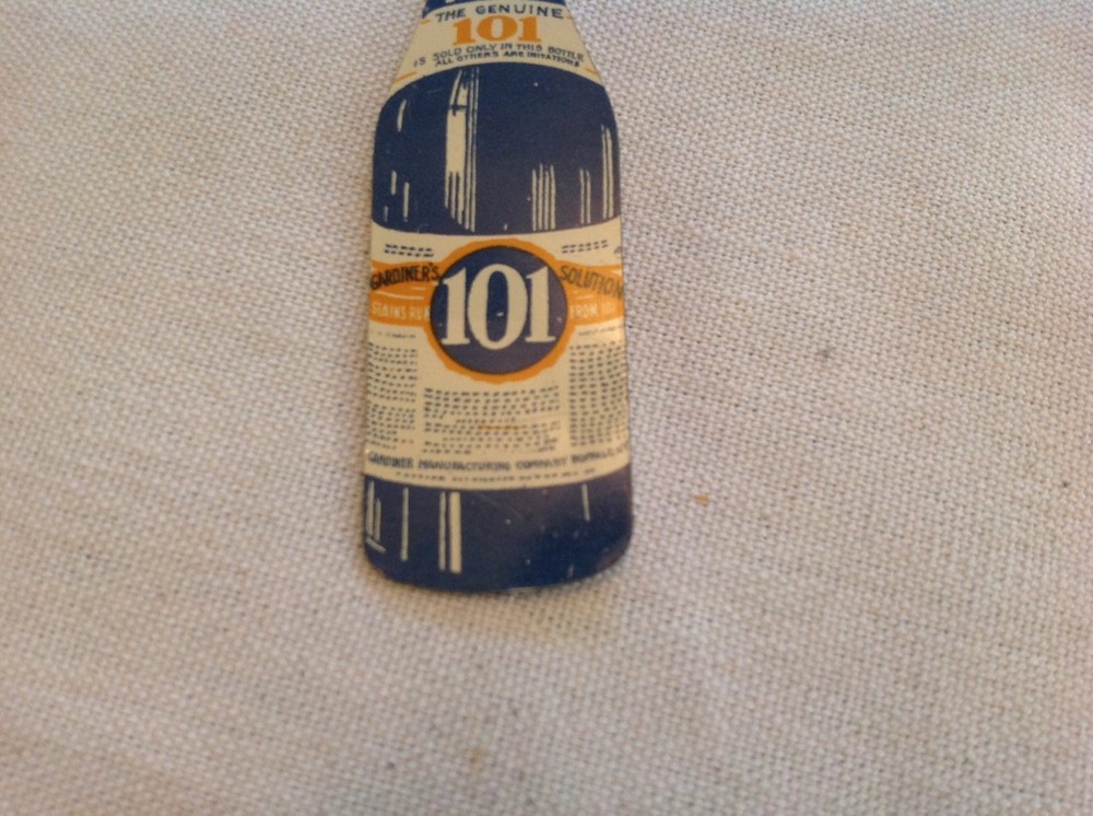 Gardiner's Solutions 101 Tin Die Cut Bottle Vintage Needle Threader