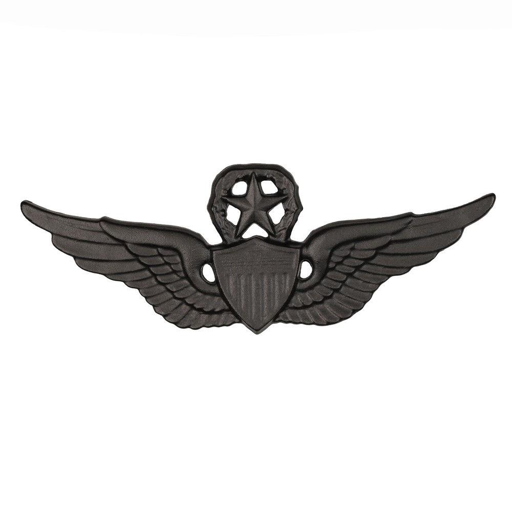 US Army Aviator Master Black Metal Badge (each)