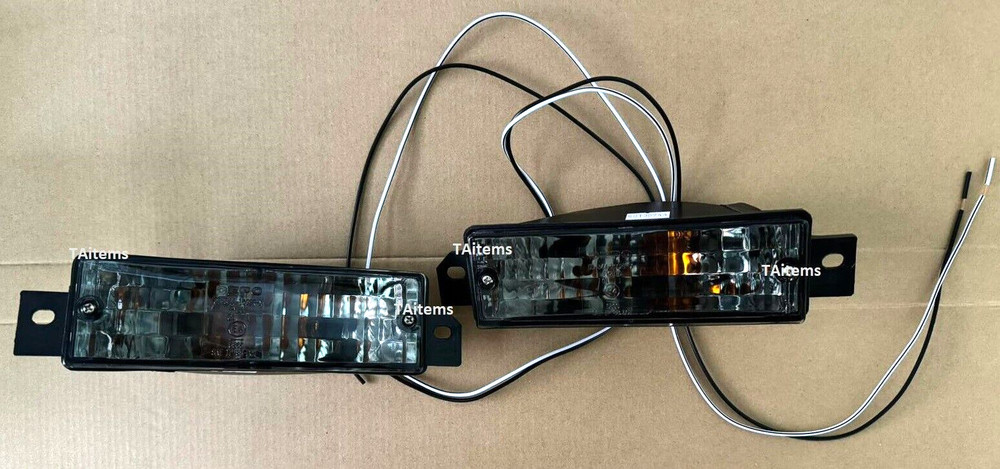 PAIR LEFT+RIGHT FRONT TURN INDICATORS CLEAR FOR BMW 3 SERIES E30 1982-1994
