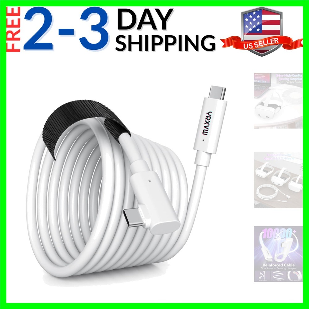Link Cable 10FT Compatible with Meta/Oculus Quest 3S, Quest 3, Quest 2/Pro, P...