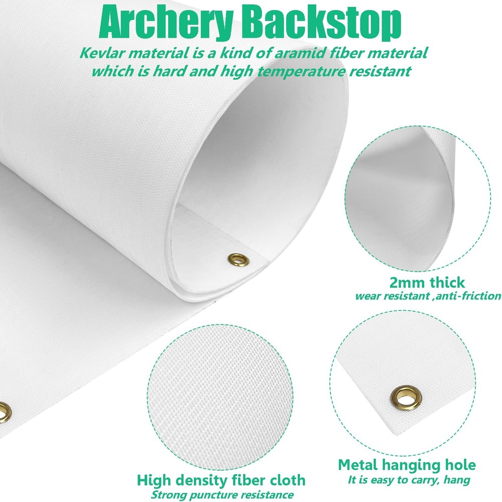 Archery Backstop for Backyard, Heavy Duty Arrow Backstop, Archery Target Back...