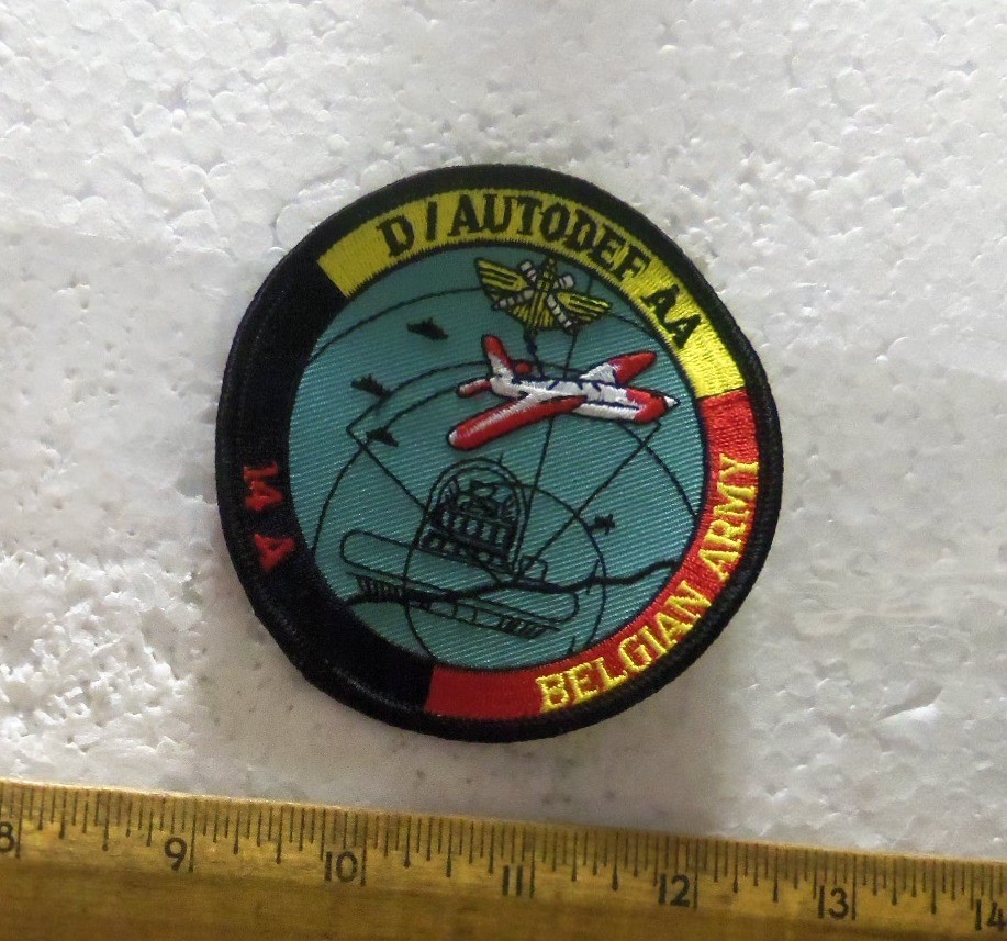 Belgian Army – D / Auto Def AA – 14 A Embroidered Patch (NOS)