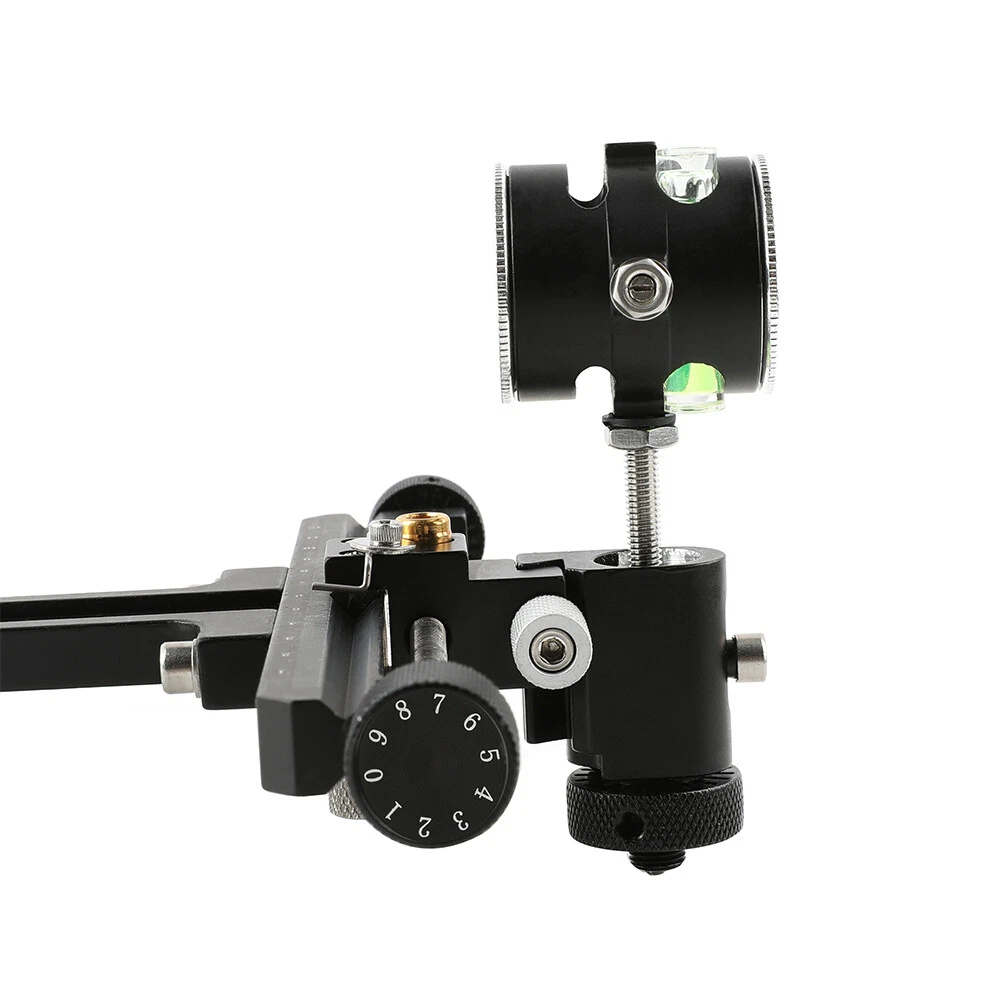 4X Lens Sight Archery Compound Bow 1 Pin 0.059" Micro Adjust Aluminum Shooting