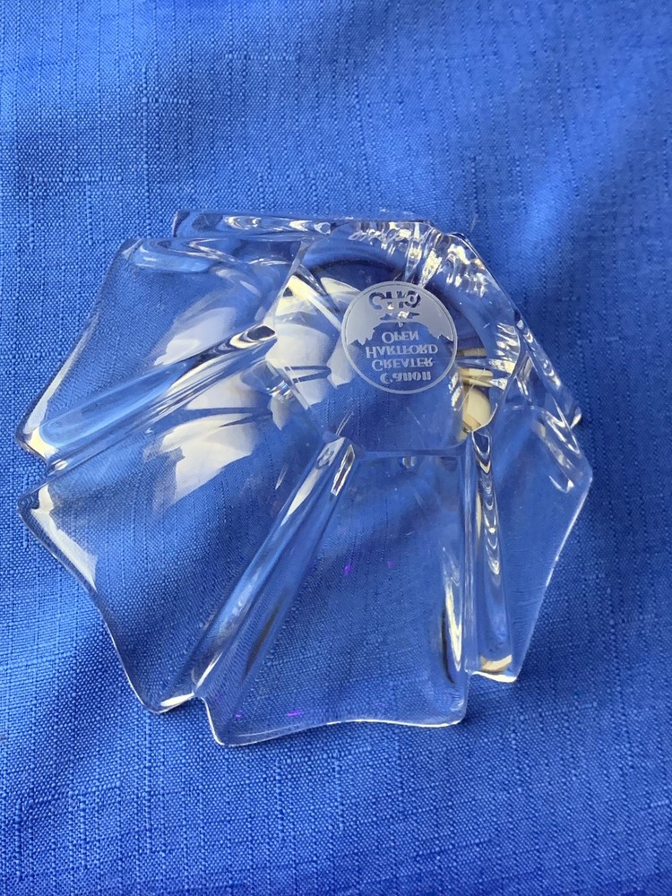 Orrefors Crystal Bowl Lars Hellsten Signed Great Hartford Open Golf Trophy