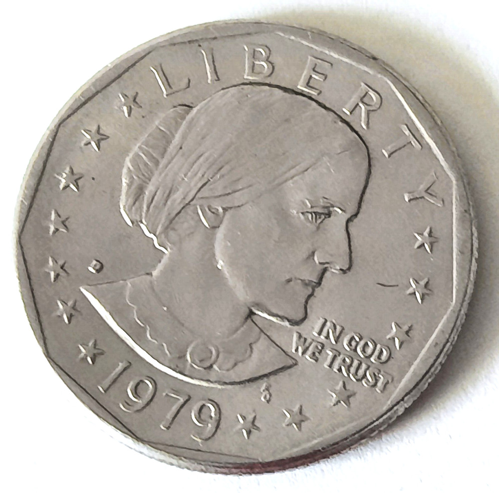 1979 Susan B Anthony Dollar Colorized Reverse w COA