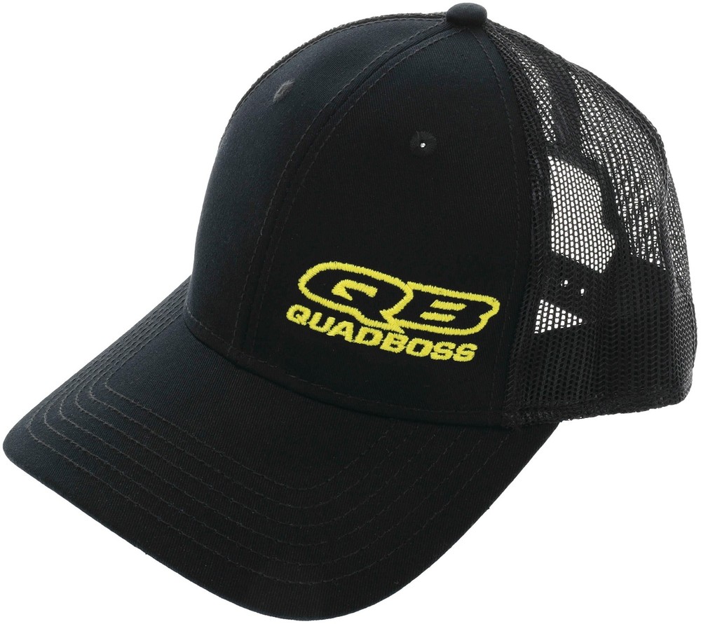 QuadBoss QB Logo Snapback Hat Black