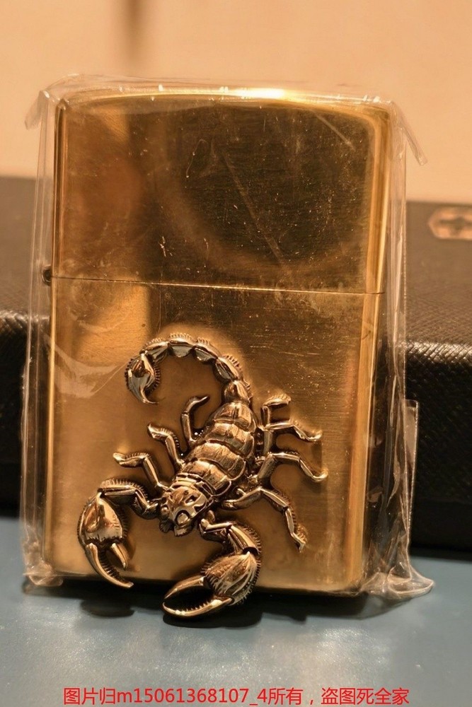 Brass Scorpion Emblem Patch for Lighter DIY Decoration Accessory