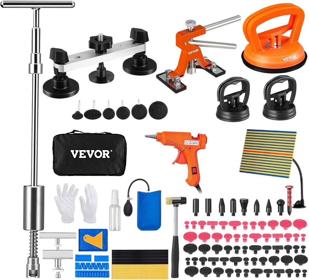Adjustable Stainless Steel Dent Puller & Slide Hammer Kit for Paintless Repairs