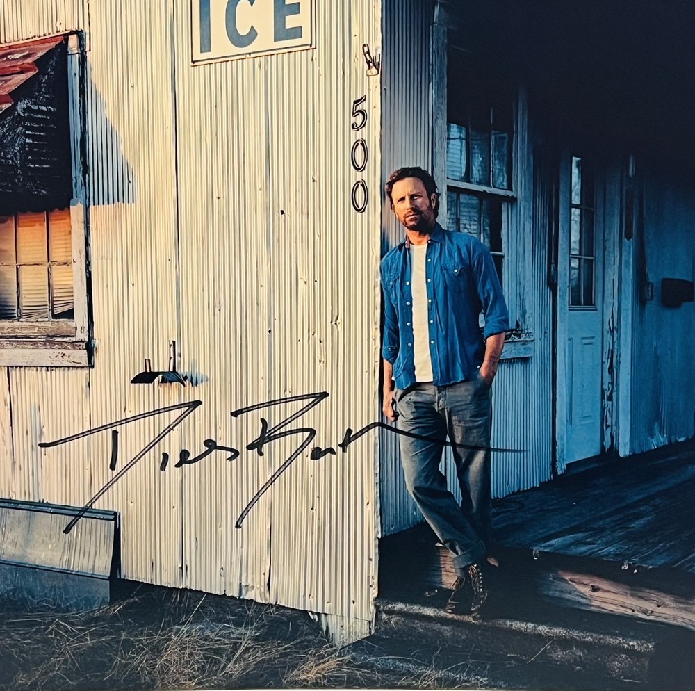 DIERKS BENTLEY Signed Autograph LP Insert "The Broken Branches" Blue Vinyl JSA
