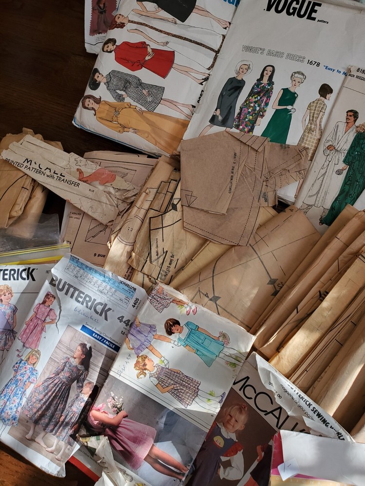 Huge Lot Partial Patterns Envelopes Cut Uncut Scrapbooking Ephemera Junk Journal