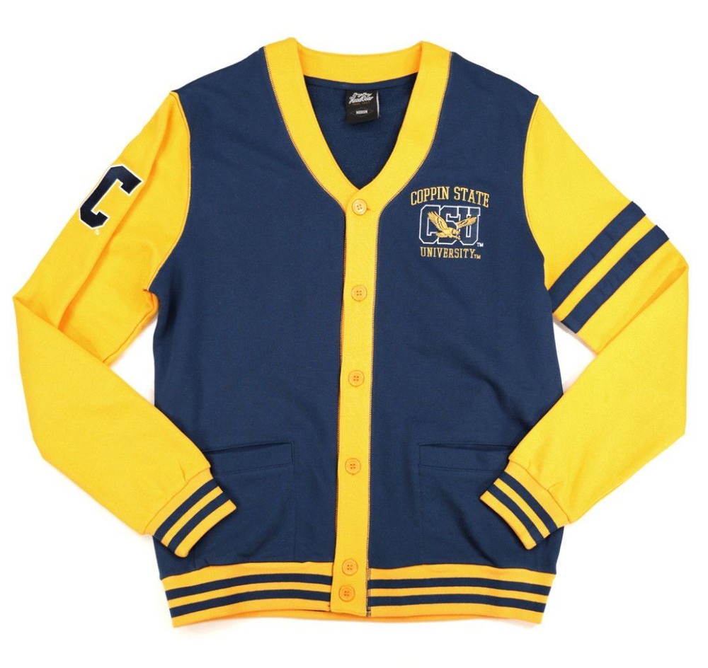 Coppin State University M4 Men's Cardigan Navy