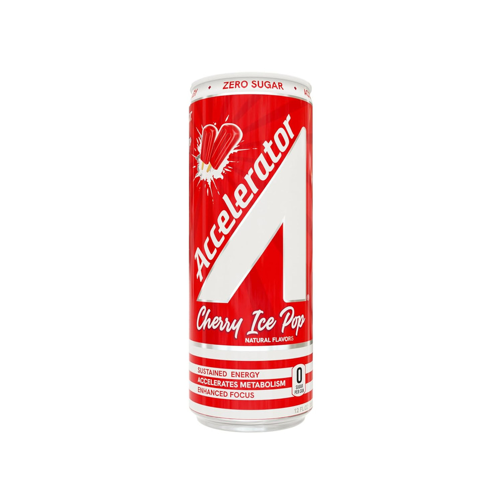 Accelerator Cherry Ice Pop Energy Drink, 12 Fl Oz Can