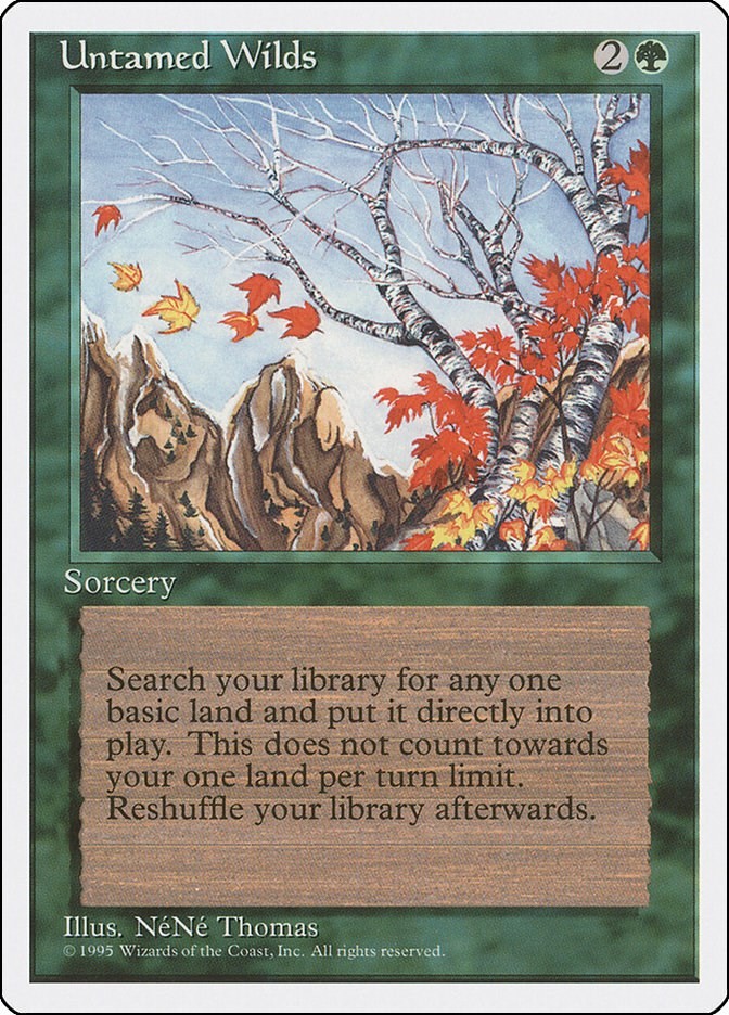 Untamed Wilds Fourth Edition N/A MTG MP