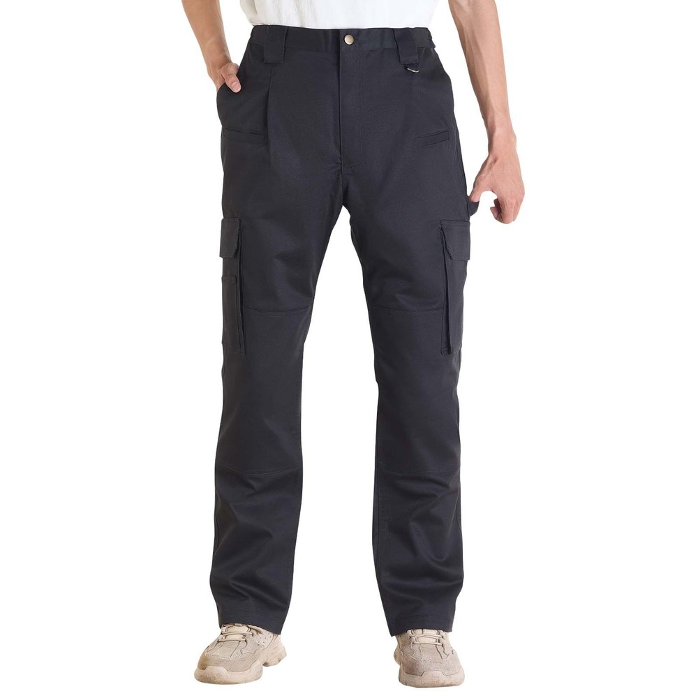 FR Pants for Men 9 oz 100% Cotton Flame-Resistant Cargo Pants Multi-Pocket