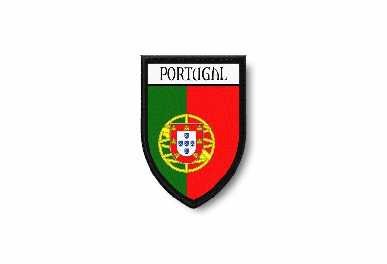 Portugal Embroidered Iron-On Patch Flag