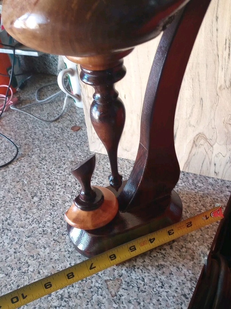 BLACK WALNUT LIDDED VASE HANDMADE