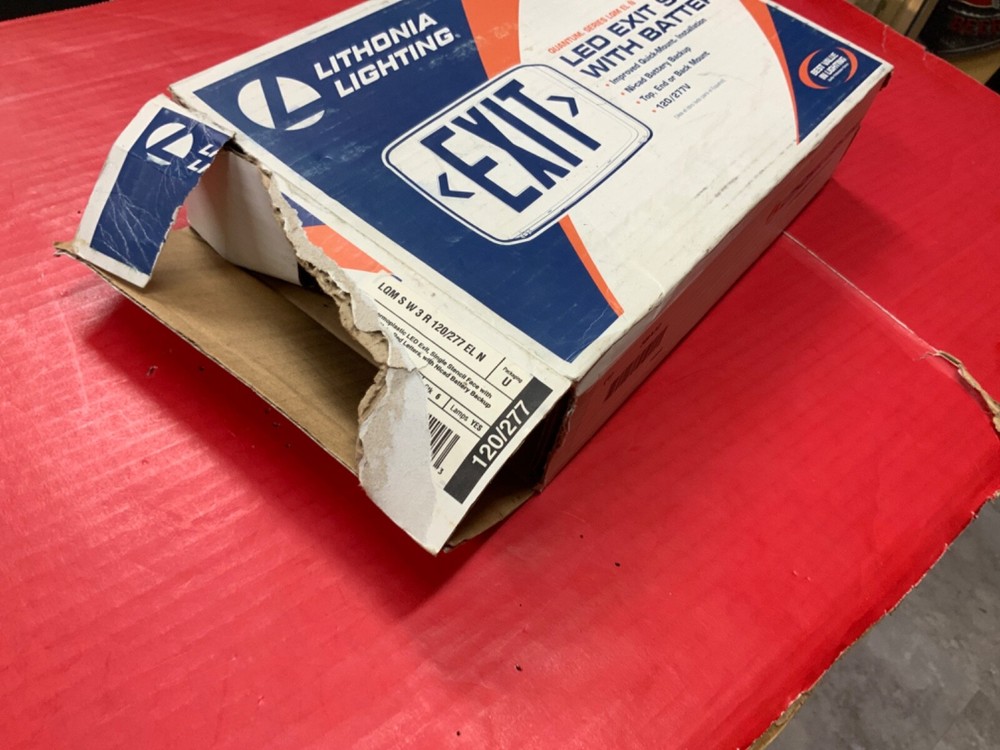 Lithonia Lighting LED Exit Sign With Battery