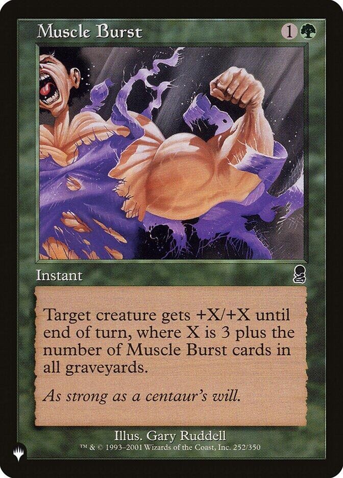 Muscle Burst The List Reprints 252/350 MTG LP