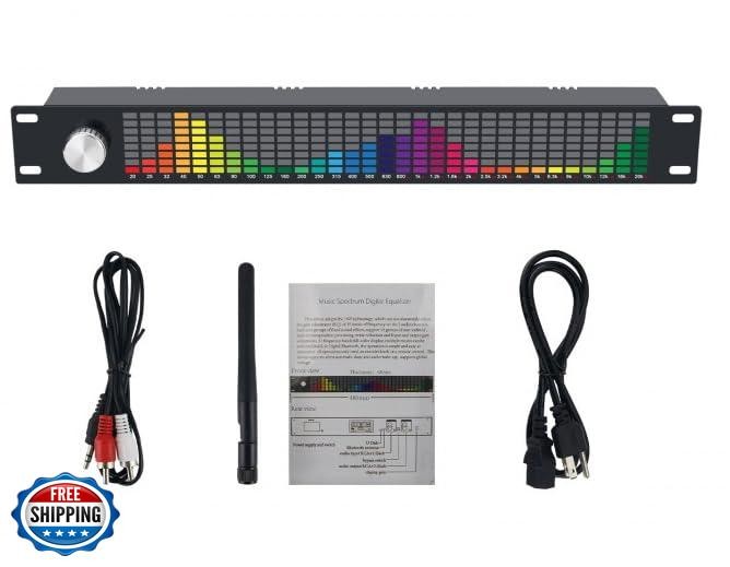 Digital Equalizer, Audio Spectrum Analyzer, Dual Channel 15-Band Equalizer Ho