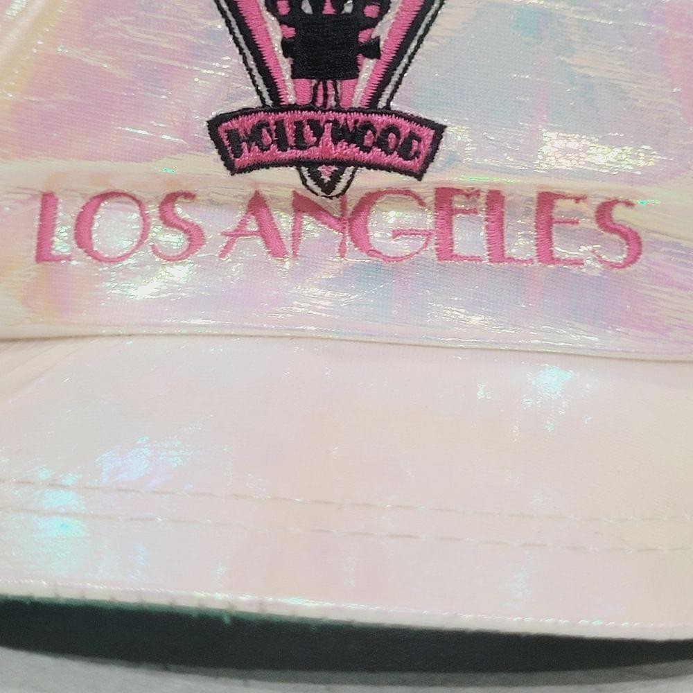 RARE Iridescent Los Angeles Hollywood hat Throwback Cap Adjustable OSFA