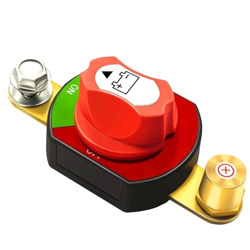 Side Post Battery Disconnect Switch 12V-48V 300A Battery Power Isolator Cut