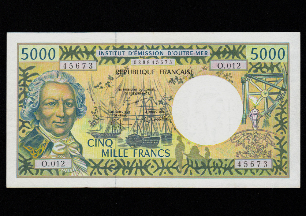 French Pacific Territories  5000 Francs 1996  P-3e  UNC