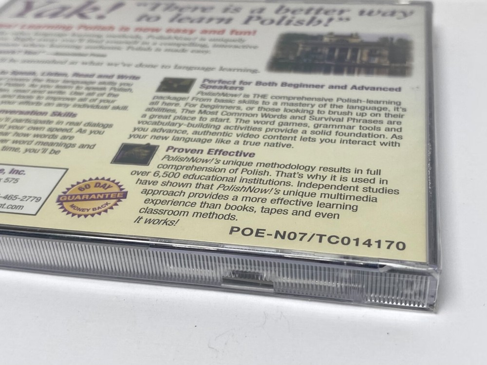 Learn Polish Now! New Sealed Master Program CD-ROM For Windows Macintosh NOS
