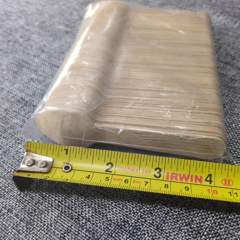 100 Birch Wood Tea Spoons