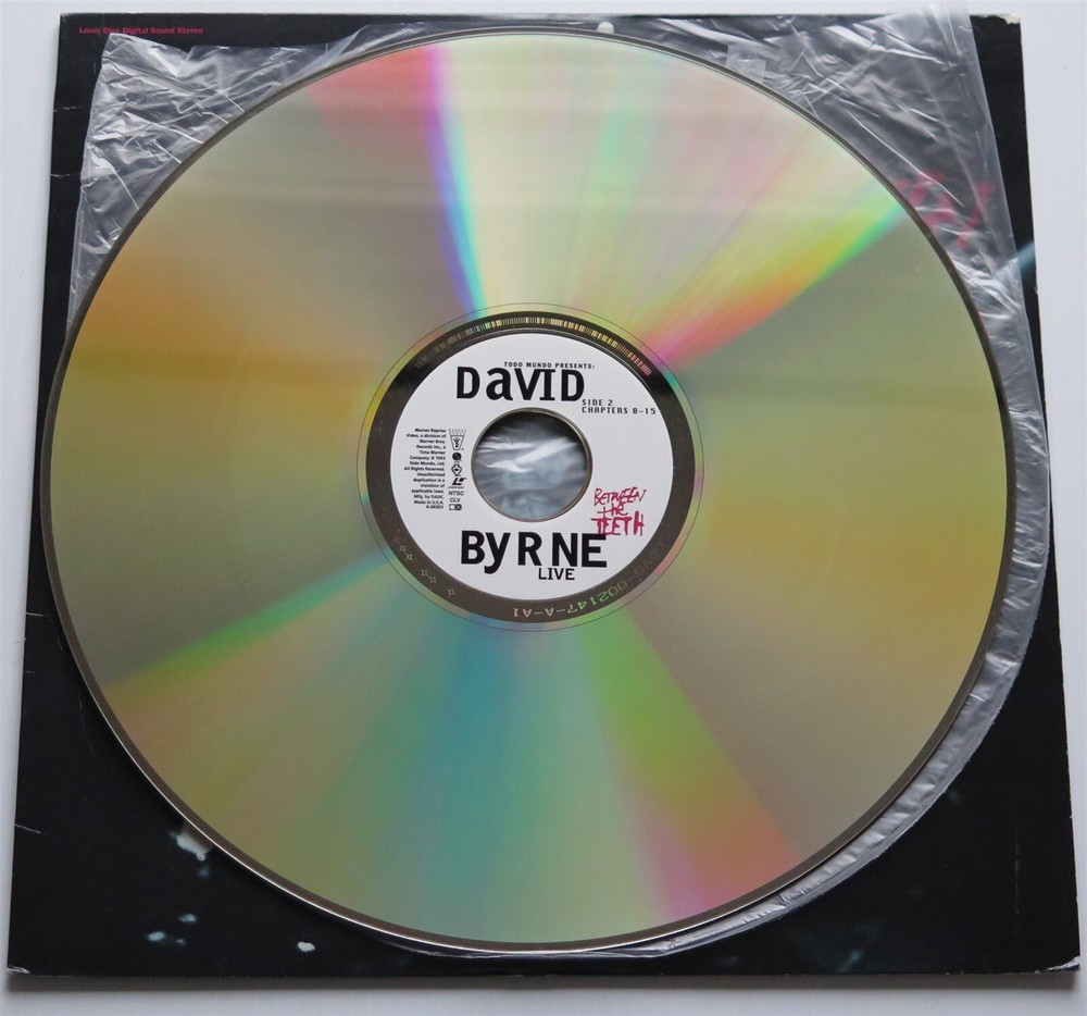 David Byrne live "Between the teeth" laserdisc 1993