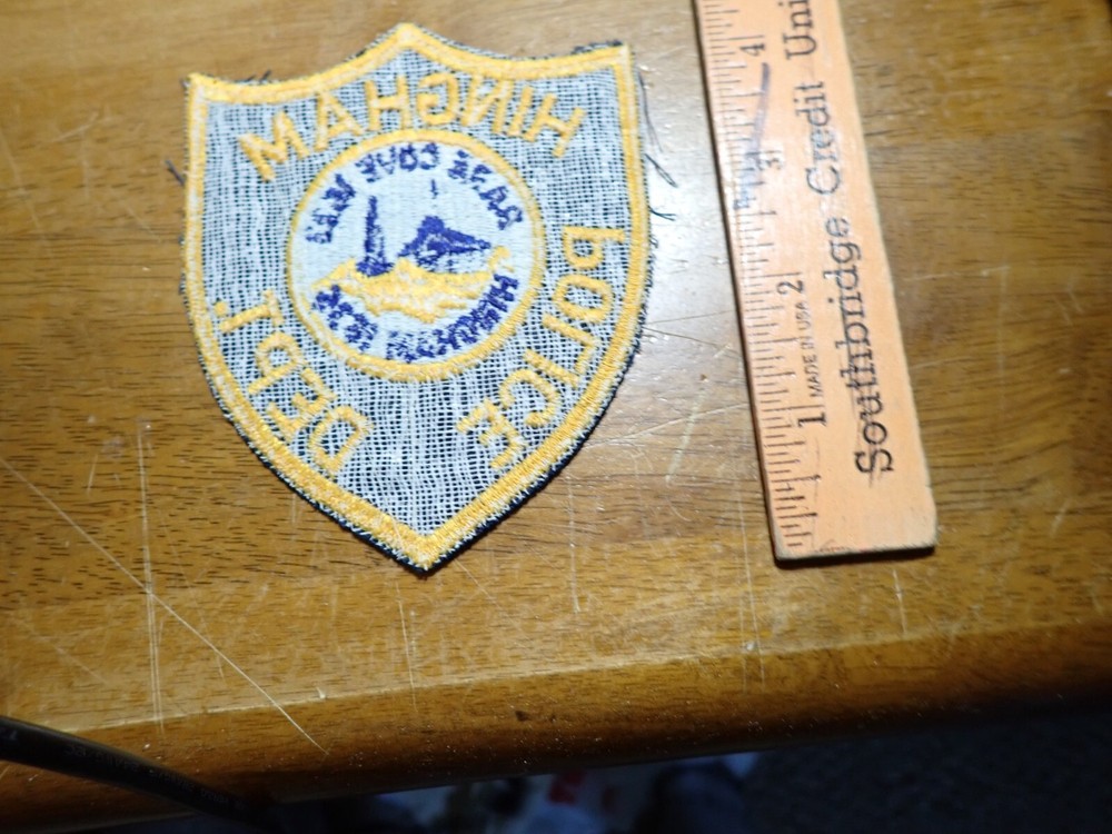 HINGHAM MASSACHUSETTS OBSOLETE EARLY VEST PATCH BX 6 #5