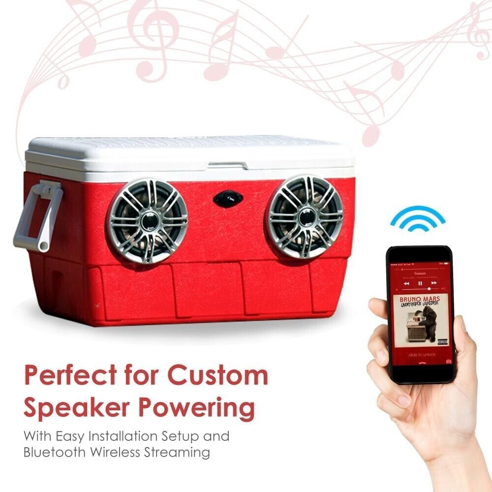 Pyle 200W Bluetooth Ready Waterproof 2-Ch. Marine Amplifier Kit