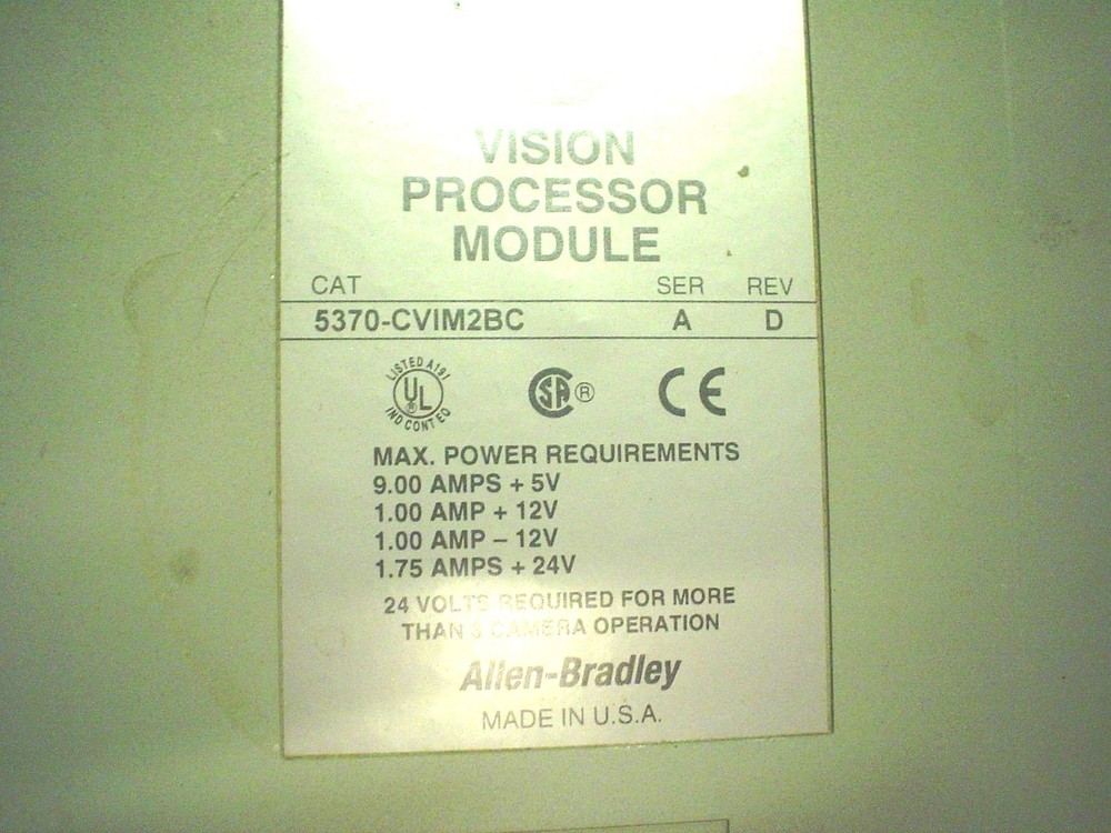 5370-CVIM2BC Allen-Bradley Ser A Rev D Vision Processor Module